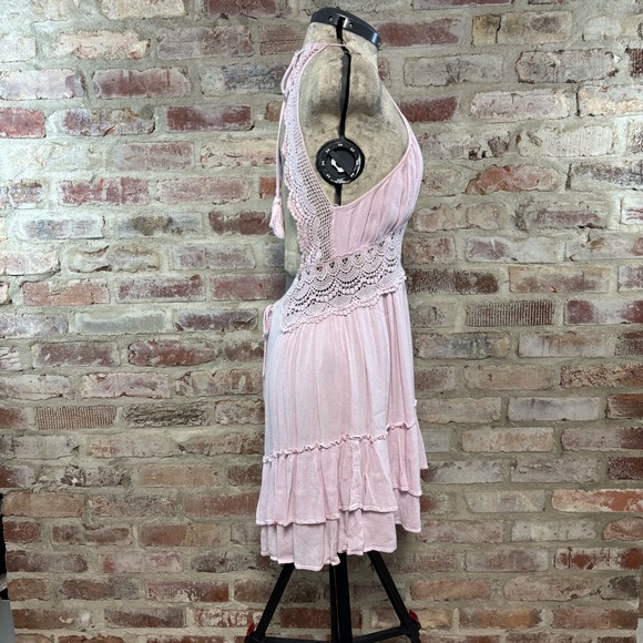 Promesa pink boho sun dress large - Picture 2 of 6
